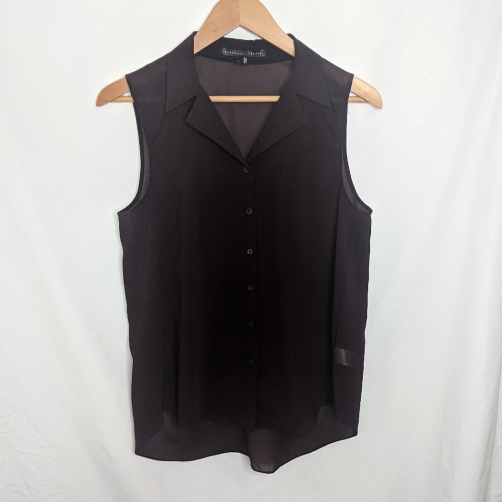 Theyskens Theory Badge Franky sleeveless burgundy